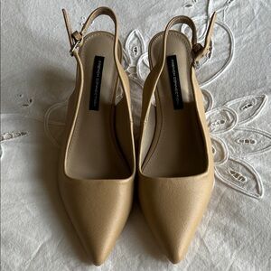 French Connection Tan Women's Slingback Shoes